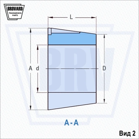 1610 TAPER BUSH F 38, BRV